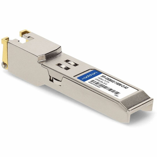 AddOn Cisco Compatible TAA Compliant 10GBase-TX SFP+ Transceiver (Copper, 80m, RJ-45) - For Data Networking - 1 x RJ-45 10GBase-TX LAN (SFP-10GBASE-T-80M-CI-AO)