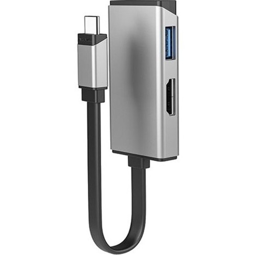Alogic MagForce DUO USB C To HDMI 2.0 And 3.2 Gen1 Type A Adapter For Video Data Audio/Video Digital Female Male Gen X ULCHDA-SGR