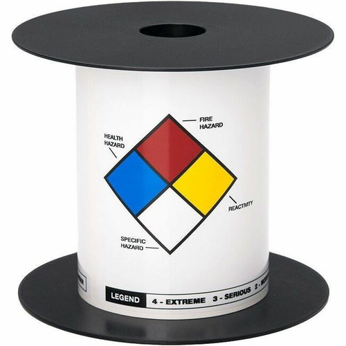Brother 4in x 6in Color Diamonds Standard Vinyl Die-Cut NFPA Label - x 4" Width x 6" Length - Roll - White - Vinyl - Die-cut, Chemical (Fleet Network)