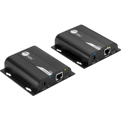 SIIG HDMI HDbitT Over IP Extender With IR For Long Distance Networked Video Extension Network Device Output Input Range Ft Mm X CE-H26T11-S1