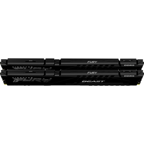 Kingston Fury Beast 16GB (2 x 8GB) DDR5 SDRAM Memory Kit - For Motherboard - 16 GB (2 x 8GB) - DDR5-5600/PC5-44800 DDR5 SDRAM - 5600 - (KF556C40BBK2-16)