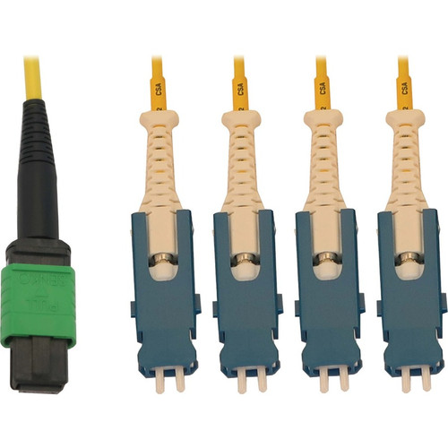 Tripp Lite series N390-02M-4S-AP Fiber Optic Network Cable - 6.6 ft (2 m) Fiber Optic Network Cable for Network Device, Patch Panel, - (N390-02M-4S-AP)
