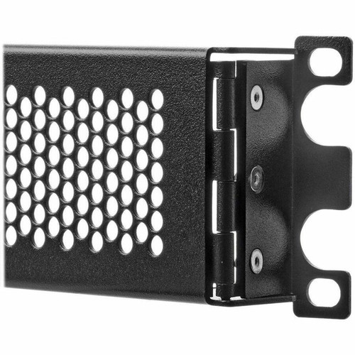 Tripp Lite series Hinged Standoff Security Cage for Rack Equipment, 1U, Front - Cold Rolled Steel - Powder Coated Black - 1U Rack - x (SR1UCAGE)