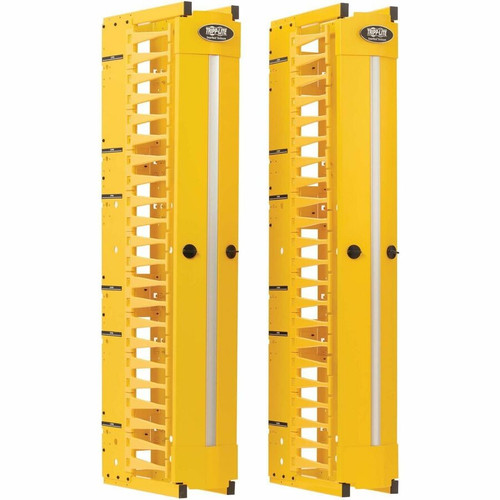 Tripp Lite series SRCABLEVRT6HDFC Cable Organizer - Finger Duct - Yellow (Fleet Network)