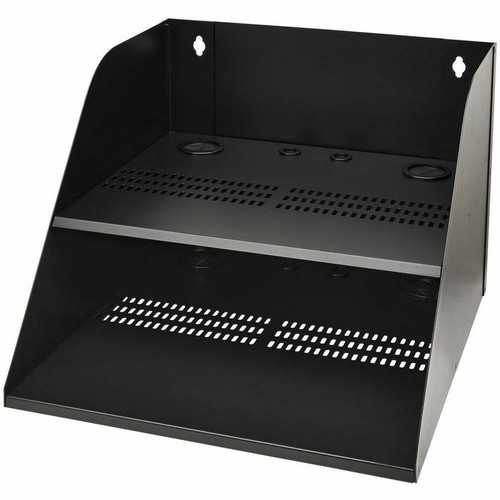 Tripp Lite by Eaton SRWOSHELFLG Wall-Mount Double Shelf for IT Equipment - 20 in. Wide - 250 lb. Load Capacity - Black Steel