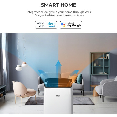 Ultima Cosa Aria Clima 4-in-1 Smart Portable Air Conditioner - Cooler, Heater - 8000 BTU/h Cooling Capacity - 10500 BTU/h Heating - - (TAC-08CHPD/MV)