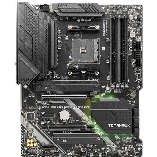 MSI MAG B550 TOMAHAWK MAX WIFI Desktop Motherboard - AMD B550 Chipset - Socket AM4 - ATX - Ryzen 9, Ryzen 5, Ryzen 3 Processor - 128 - (B550TMHWKMWI)