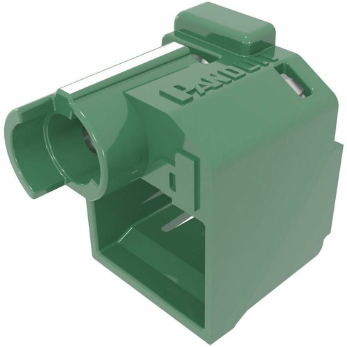 Panduit Recessed, Lock-In Devices, Green - for Patch Cord, Faceplate, Patch Panel, VoIP Phone System - Polycarbonate, Nylon - 1 (Fleet Network)