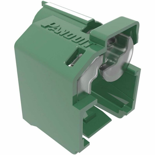 Panduit Recessed, Lock-In Devices, Green - for Patch Cord, Faceplate, Patch Panel, VoIP Phone System - Polycarbonate, Nylon - 1 (PSL-DCPLRE-GR)