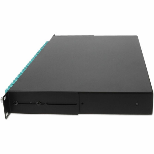 AddOn 19-inch Rack Mount 1U Patch Panel with 24 SC Duplex, Multi-Mode OM4 - 24 Port(s) - 24 x Duplex - 1U High - Optical Fiber - Black (ADD-1U24SCDM4)