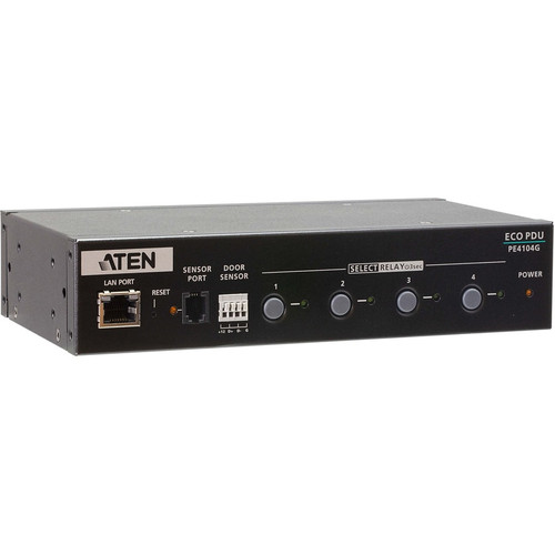 Aten PE4104G 4-Outlet IPDU Control Box - 2. 40 kVA - 4 x IEC C13 Outlets - 120/230V AC - Desktop/Rack/Compact