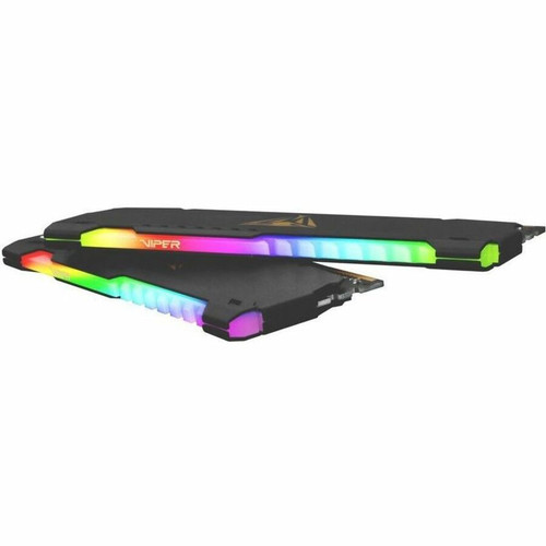 VIPER Steel RGB 16GB (2 x 8GB) DDR4 SDRAM Memory Kit - For Motherboard, Desktop PC - 16 GB (2 x 8GB) - RGB - DDR4-3600/PC4-28800 DDR4 (PVSR416G360C8K)