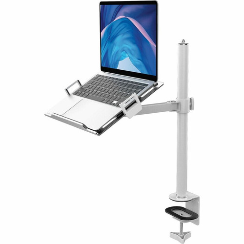 CTA Digital LT-PCM Articulating Laptop Plate & Pole Clamp Mount - Height Adjustable - 11. 3"-17. 6" Screen Support - Steel
