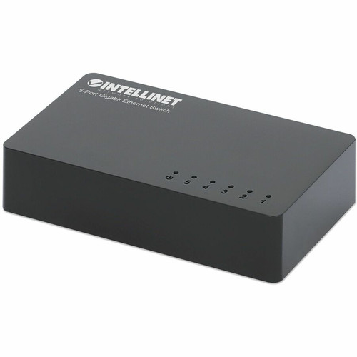Intellinet 5-Port Gigabit Ethernet Switch - 5 Ports - Gigabit Ethernet - 10/100/1000Base-T - 2 Layer Supported - 1.60 W Power - Pair - (Fleet Network)