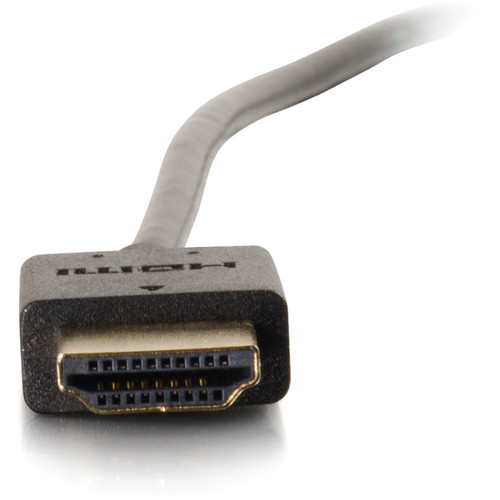 C2G 1ft Flexible High Speed HDMI Cable with Low Profile Connectors - 4K 60Hz - 1 ft HDMI A/V Cable for Audio/Video Device, Home HDTV - (CG41361)