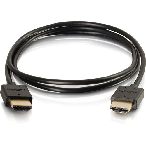 C2G 1ft Flexible High Speed HDMI Cable with Low Profile Connectors - 4K 60Hz - 1 ft HDMI A/V Cable for Audio/Video Device, Home HDTV - (CG41361)