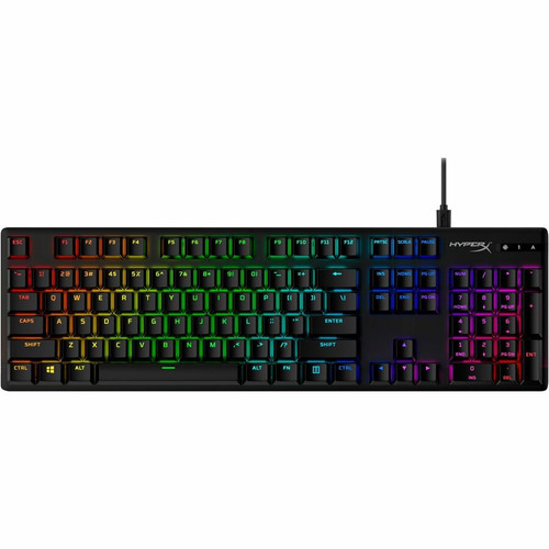 HyperX Full key Set Keycaps - PBT (Black) - Keyboard - Black (519P1AA#ABA)