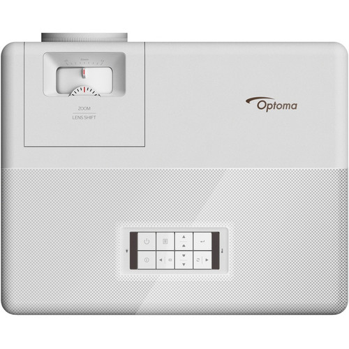 Optoma ZH507 White DLP Projector Wall Mountable 16 9 High Dynamic Range HDR Front 1080p Long Life Hour X ZH507+