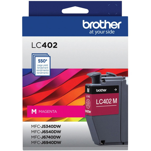 Brother LC402MS Original Inkjet Ink Cartridge - Magenta - 1 Each - 550 Pages (Fleet Network)