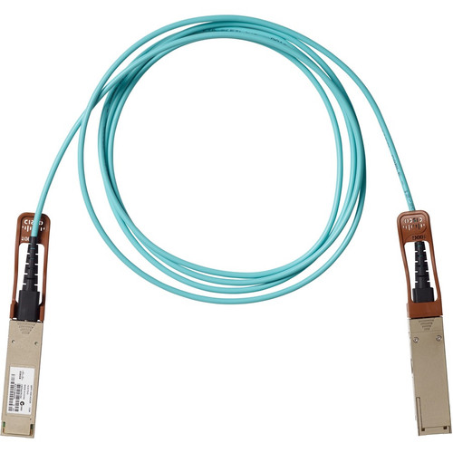 Cisco 100GBase QSFP Active Optical Cable, 2-meter - 6.6 ft (2 m) Fiber Optic Network Cable for Network Device - First End: 1 x QSFP - (Fleet Network)