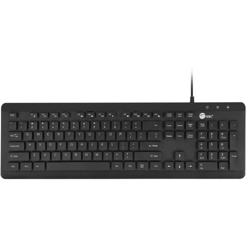 SIIG Waterproof & Dustproof USB Multimedia Keyboard - Cable Connectivity - USB Type A Interface - 104 Key(s) - Rugged - Notebook - PC (Fleet Network)