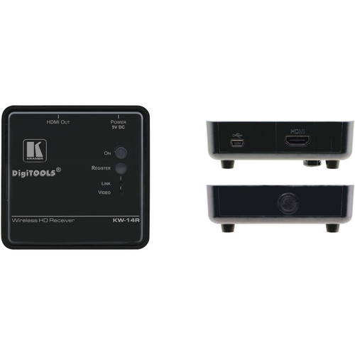 Kramer KW-14R Wireless HD Receiver - 1 Output Device - 100 ft (30480 mm) Range - 1 x HDMI Out - 1080p - Full HD - 1920 x 1080 (Fleet Network)