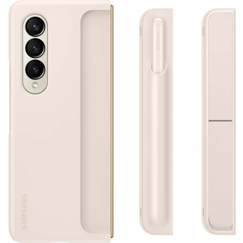 Samsung Galaxy Z Fold4 Standing Cover with Pen - For Samsung Galaxy Z Fold4 Smartphone - Sand (EF-OF93PCUEGCA)