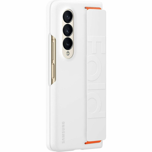 Samsung Galaxy Z Fold4 Silicone Grip Cover - For Samsung Galaxy Z Fold4 Smartphone - White - Silicone (EF-GF936TWEGCA)