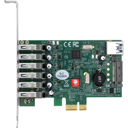 SIIG DP USB 3.0 7 Port PCIe Card With SATA PCI Express 2.0 Expansion Plug-in I/e PC S JU-P70011-S2