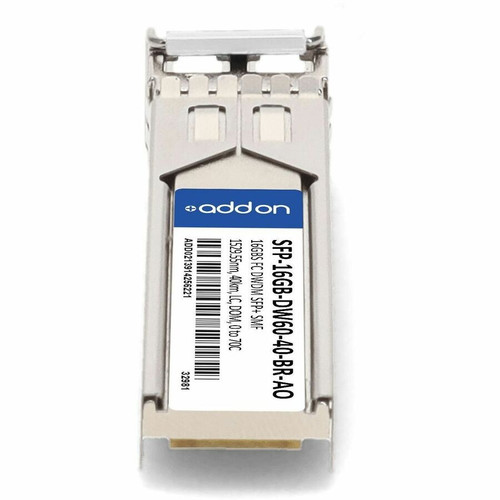 AddOn Brocade Formerly Compatible TAA DWDM Fibre Channel SFP Plus Transceiver C Band Singlemode LC DOM SFP-16GB-DW60-40BRAO