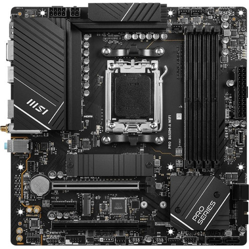 MSI MAG B650M MORTAR WIFI Gaming Desktop Motherboard - AMD B650 Chipset - Socket AM5 - Micro ATX - Ryzen 5, Ryzen 7, Ryzen 9 Processor (B650MMOTARWIFI)