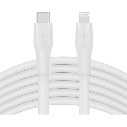 Belkin USB-C Cable with Lightning Connector - 6.6 ft (2 m) Lightning/USB-C Data Transfer Cable for iPhone, iPad, iPod, iPad Pro, iPad (Fleet Network)
