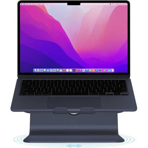 Rain Design mStand360 Laptop Stand w/ Swivel Base - Midnight - mStand360 with swivel base transforms your notebook into a stylish and (Fleet Network)