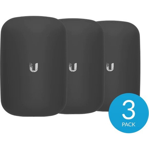 Ubiquiti Access Point BeaconHD / U6 Extender Cover, 3-Pack - Supports Access Point - Black - 3 (Fleet Network)