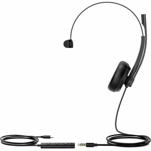 Yealink USB Wired Headset - Mono - Mini-phone (3.5mm), USB Type C - Wired - 32 Ohm - 20 Hz to 20 kHz - On-ear, Over-the-head - - 3.9 - (Fleet Network)