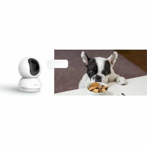 Tapo TAPO C210P2 Pan/Tilt Home Security Wi-Fi Camera - 3MP 2K Color with Infrared Night Vision - 360° View - Motion Detection - Two-Way Audio