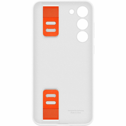 Samsung Galaxy S23+ Silicone Grip Case - For Samsung Galaxy S23+ Smartphone - White - Silicone (EF-GS916TWEGCA)