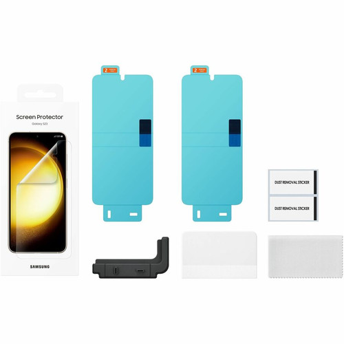 Samsung Galaxy S23 Screen Protector Transparent - For LCD Smartphone - Smudge Resistant, Scratch Resistant, Damage Resistant, - 2 (Fleet Network)