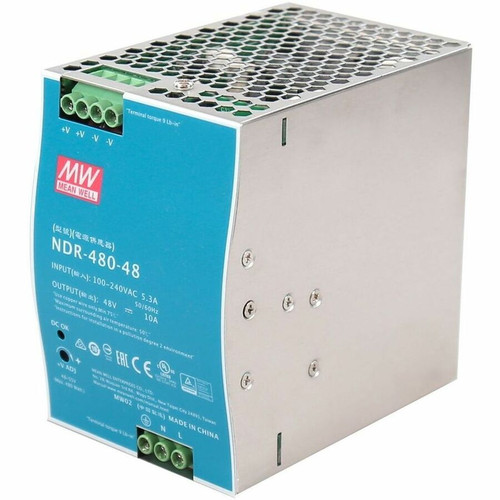 Intellinet Industrial DIN-Rail Mount Power Supply Unit (PSU) 480 W - DIN Rail Mountable - 120 V AC, 230 V AC Input - 48 V DC Output - (Fleet Network)