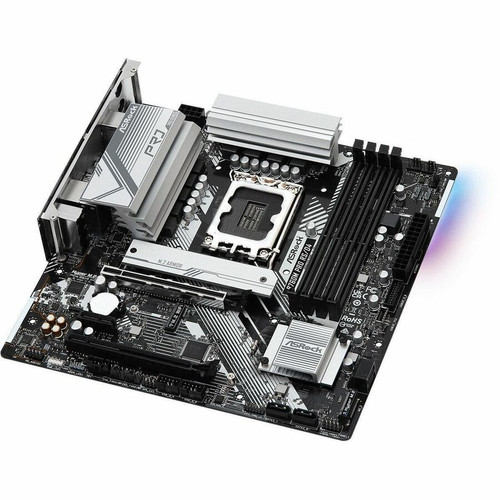 ASRock B760M PRO RS Micro ATX Motherboard Socket LGA 1700 Intel Chipset DDR4 Support For Core Processors And Expandable Memory RS/D4 B760M PRO RS/D4