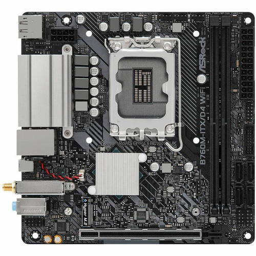 ASRock B760M ITX WiFi Mini Motherboard Socket LGA 1700 Intel Chipset Small Form Factor Design With Core Processor Support And 64 GB B760M-ITX/D4 WIFI