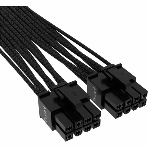 Corsair CP-8920331 Premium Internal Power Cord - 12VHPWR to PCI-E - 2. 1 ft (0. 65 m) Black Cable