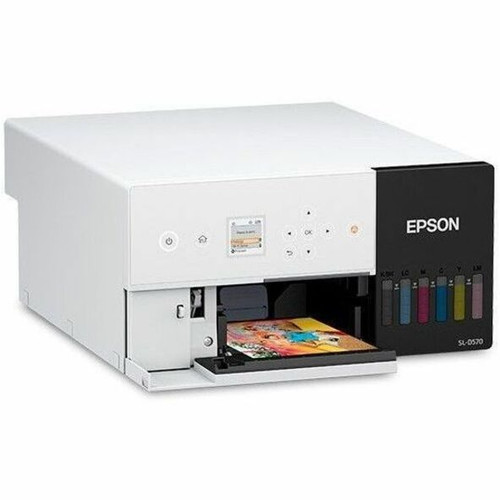 Epson SureLab D570 Dye Sublimation Printer - Color - Photo Print - Desktop - 14 Second Photo - 1440 x 720 dpi - Fast Ethernet - LAN - (SLD570SE)