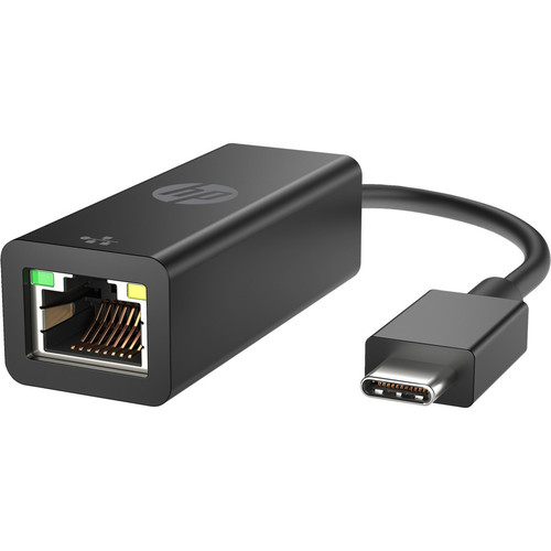 HP Ethernet Adapter - USB Type C - 1 Gbit/s Data Transfer Rate - 1 - Twisted Pair - 1000Base-T (Fleet Network)