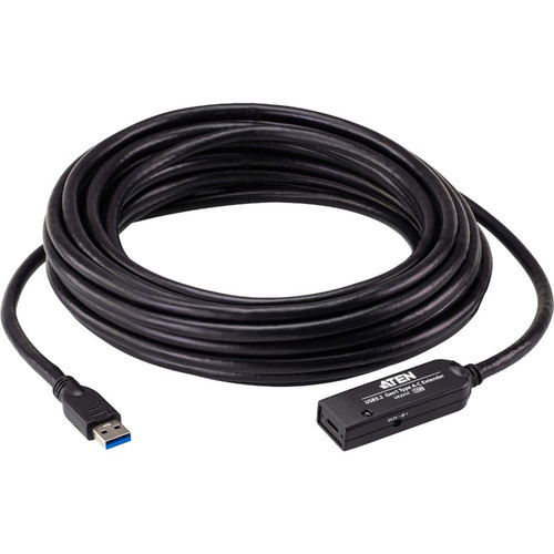 ATEN 10 M USB 3.2 Gen1 Extender Cable - 32.8 ft (10 m) USB/USB-C Data Transfer Cable for PC, Notebook, Peripheral Device, Camera - 1 x (Fleet Network)