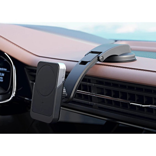 Alogic Matrix Magnetic Wireless Car Charger With Secure Mount And MagSafe Fast Charging Connectors Technology Input USB MSCCM