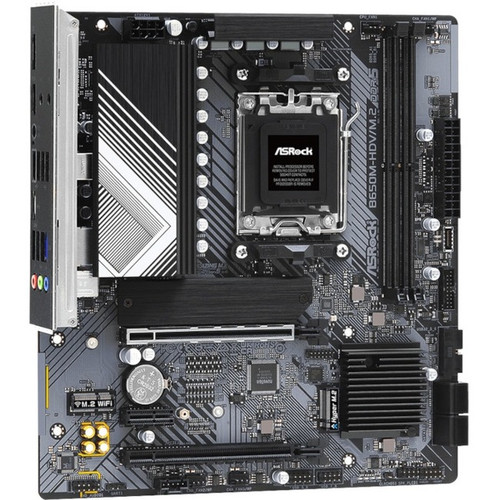 ASRock B650M-HDV/M.2 Gaming Desktop Motherboard - AMD B650 Chipset - Socket AM5 - Micro ATX - Ryzen 7 Processor Supported - 64 GB DDR5 (Fleet Network)