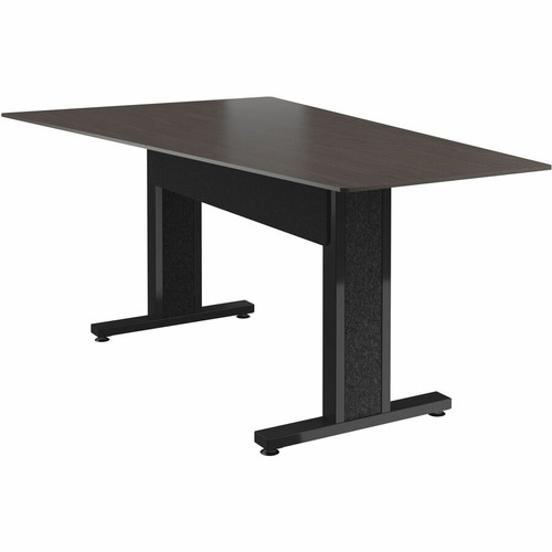 Middle Atlantic Forum Series Angle Table for 5 - 7 People - 90in Length - Asian Night Table Top with Dark Table Base - Asian Night Top (Fleet Network)