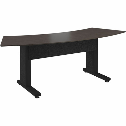 Middle Atlantic Forum Series Arc Table for 3 People - 30in Height - Asian Night Table Top with Dark Table Base - Asian Night Arc Top - (Fleet Network)