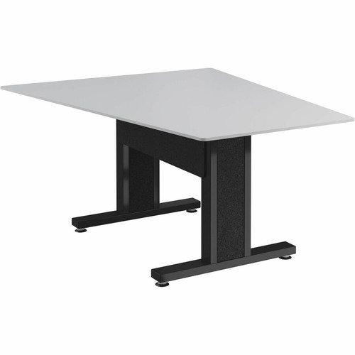 Middle Atlantic Forum Series Angle Table for 3 - 5 People - 59in Length - Designer White Table Top with Dark Table Base - Designer Top (Fleet Network)